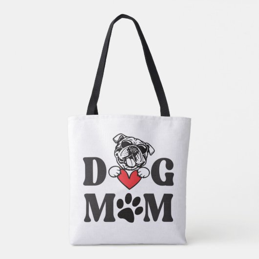 Dog mama tote bag (Achterkant)