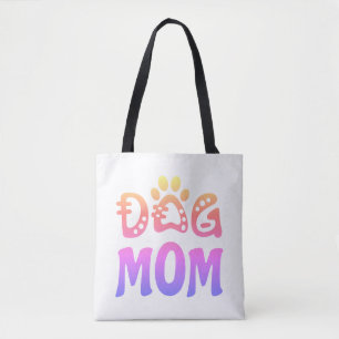 Dog mama tote bag