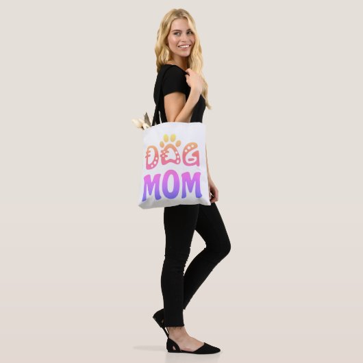 Dog mama tote bag (Op model)