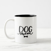 Dog mama tweekleurige koffiemok (Links)