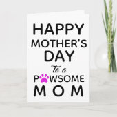 Dog mama van de hond Moederdag Kaart (Voorkant)