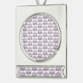 Dog mama verzilverd banner ornament (Links)