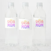 Dog mama waterfles etiket (Flessen)