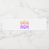 Dog mama waterfles etiket (Enkel label)