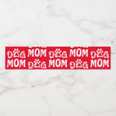 Dog mama waterfles etiket (Enkel label)