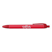 Dog mama zwarte inkt pen (Bovenkant)