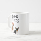 Dog mammam Basenji Hounds Cute Koffiemok (Voorkant links)