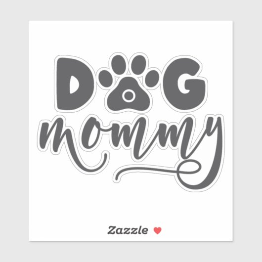 Dog mammie Contour Sticker (Vel)