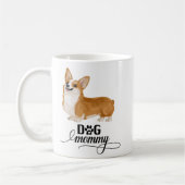 Dog Mammie Cute Corgi Lover Waterverf Koffiemok (Links)