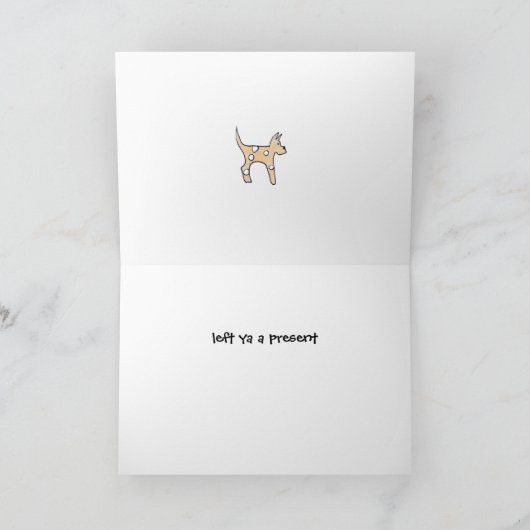 Dog Mam's verjaardag Kaart (Binnen)