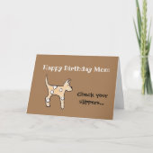 Dog Mam's verjaardag Kaart (Voorkant)
