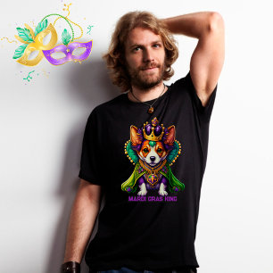 Dog Mardi Gras King T-Shirt