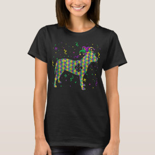 Dog Mardi Gras Outfit Pitbull Puppy Lover Mannen W T-shirt
