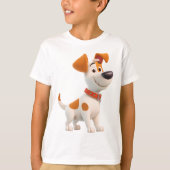 Dog Mascot – Cute Cartoon Puppy Kids  T-shirt (Voorkant)