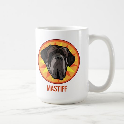 Dog Mastiff Koffiemok (Rechts)