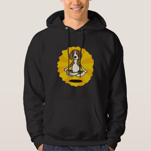 Dog Meditation Yoga Beagle Labrador Husky Sheperd Hoodie (Voorkant)
