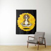 Dog Meditation Yoga Beagle Labrador Husky Sheperd Wandkleed (In situ)