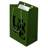 Dog Medium Gift Bag Cadeauzakje (Achterkant Gekanteld)