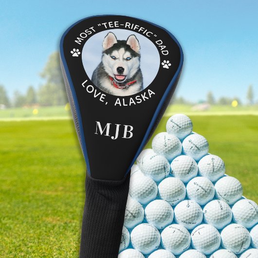 Dog Meeste T-shirt-Geriffelde Pap Gepersonaliseerd Golfheadcover
