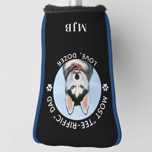 Dog Meeste T-shirt-Riffic Papa Gepersonaliseerde F Golfheadcover (Draai 90)