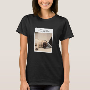 Dog Meme wanneer u probeert om uw belastingen acco T-shirt