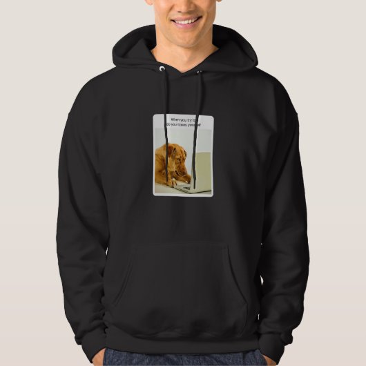 Dog Meme When You Try To Do Your Taxes Accountant  Hoodie (Voorkant)