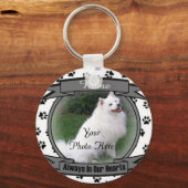 Dog Memorial altijd in ons hart Sleutelhanger (Voorkant)