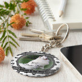 Dog Memorial altijd in ons hart Sleutelhanger (Zijkant)