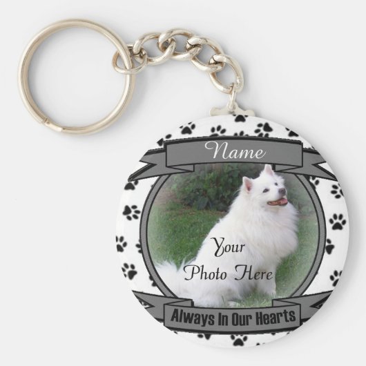Dog Memorial altijd in ons hart Sleutelhanger (Voorkant)