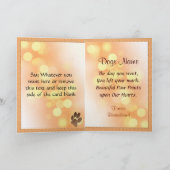 Dog Memorial Announcement - Pet Loss Aankondiging (Binnen)