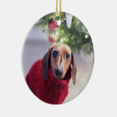 Dog Memorial Ceramic Ornament (Rechts)