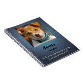 Dog Memorial Custom Photo Journal Notitieboek (Rechterzijde)