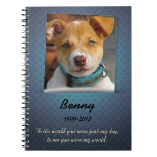 Dog Memorial Custom Photo Journal Notitieboek