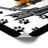 Dog Memorial Forever herdacht Poster (Hoek)