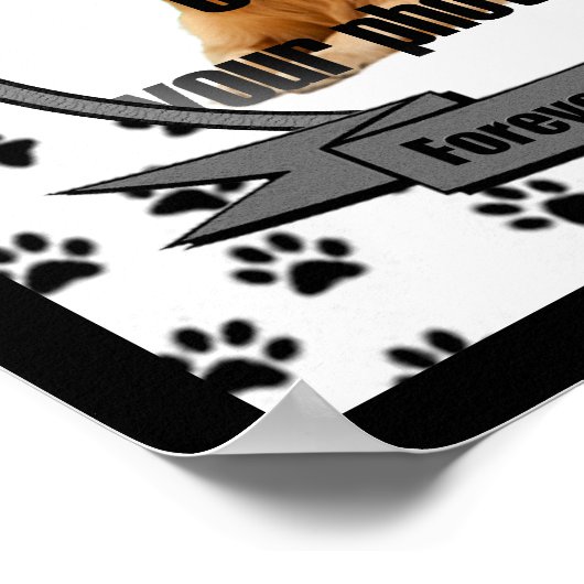 Dog Memorial Forever herdacht Poster (Hoek)
