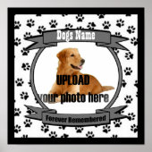 Dog Memorial Forever herdacht Poster (Voorkant)