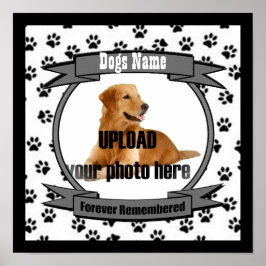 Dog Memorial Forever herdacht Poster