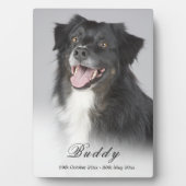 Dog Memorial Foto Elegant Keepomwille Plaque Fotoplaat (voorkant)