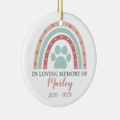 Dog Memorial foto huisdier Keramisch Ornament (Rechts)