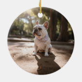 Dog Memorial foto huisdier Keramisch Ornament (Achterkant)