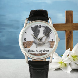 Dog memorial foto memorial cat horloge