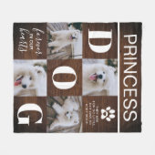 Dog Memorial Gift | Foto-collage pet Fleece Deken (Voorkant (Horizontaal))