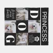Dog Memorial Gift | Foto Pet Loss Fleece Deken (Voorkant (Horizontaal))