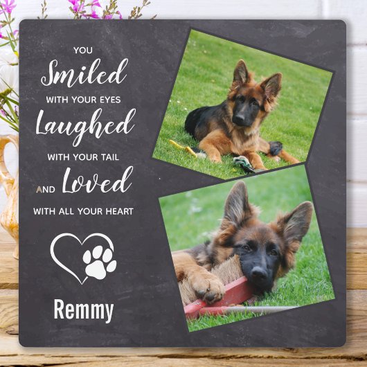 Dog Memorial Gift gepersonaliseerd huisdier verlie Fotoplaat