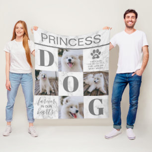 Dog Memorial Gift Herdenking van gezelschapsdier Fleece Deken
