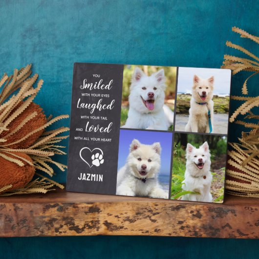 Dog Memorial Gift - Pet Loss Keepomwille Dog Sympa Fotoplaat (Zijkant)