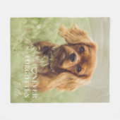 Dog Memorial Gift | Pet Loss Keepsake Fleece Blank Deken (Voorkant (Horizontaal))