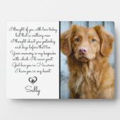 Dog Memorial Gift - Pet Loss Sympathy Quote Fotoplaat (voorkant)