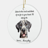 Dog Memorial Gift | Pet Memorial Keramisch Ornament (Links)