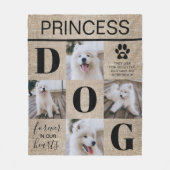 Dog Memorial Gift | Sympathie Pet Foto Fleece Deken (Voorkant)